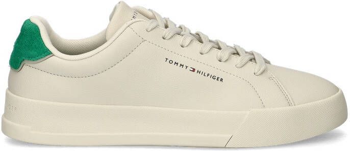 Tommy Hilfiger Plateausneakers TH COURT LTH DETAIL ESS vrijetijdsschoen lage schoen veterschoen met zijlijk logo-opdruk
