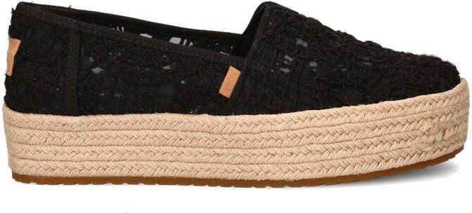 TOMS Valencia dames espadrille Zwart