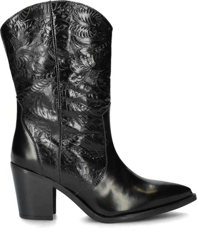 Unisa Marjal dames cowboylaars Zwart