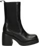 Vagabond Shoemakers Brooke Zwart Leren Vierkante Neus Laarzen Black Dames - Thumbnail 1