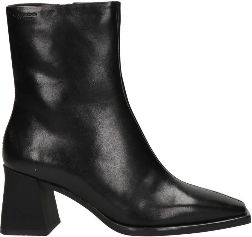 Vagabond Hedda leren enkellaarzen zwart