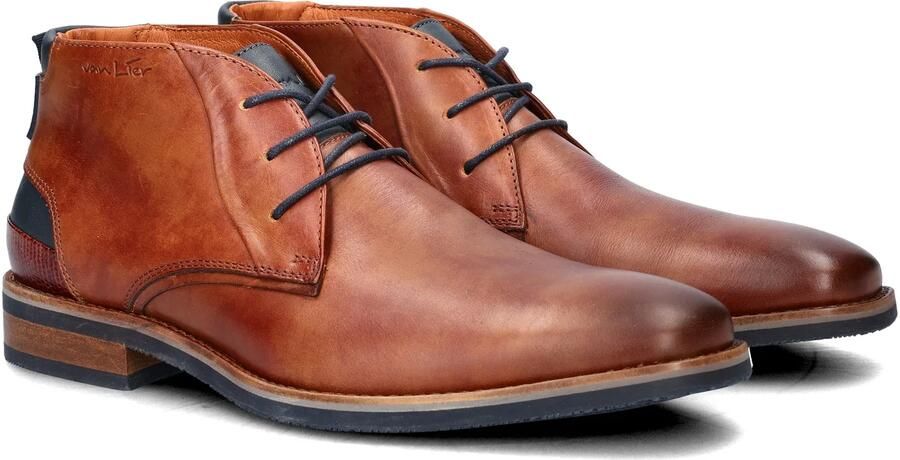 Van Lier Amalfi leren veterschoenen cognac - Foto 3