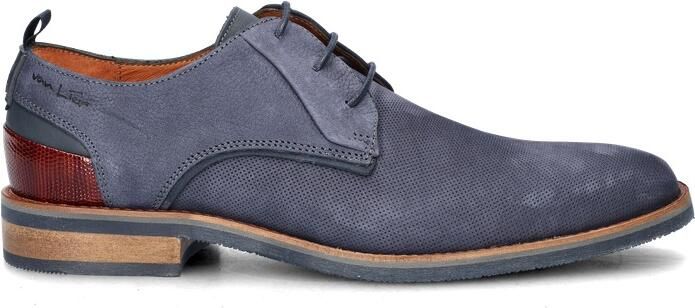 Van Lier Amalfi Veterschoenen blauw Nubuck - Foto 6