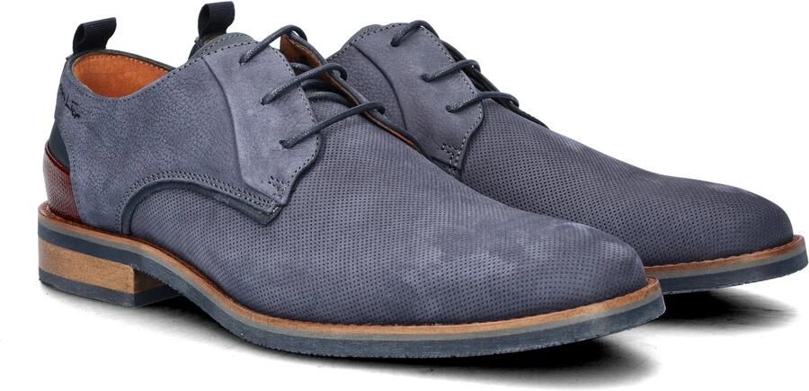 Van Lier Amalfi Veterschoenen blauw Nubuck - Foto 7