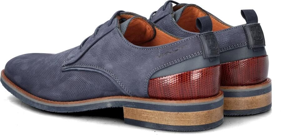 Van Lier Amalfi Veterschoenen blauw Nubuck - Foto 8