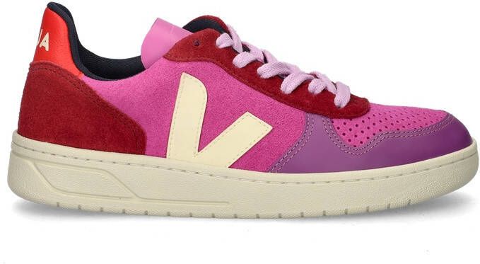 Veja Sportschoenen V-10 Suede Pink Dames - Foto 3