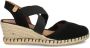 Verbenas Mila Serraje suède espadrilles zwart - Thumbnail 3