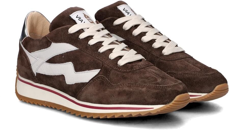 VIA VAI Lage Sneakers Dames Mikki Alex Maat: 42 Materiaal: Suède Kleur: Bruin - Foto 3