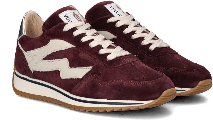 VIA VAI Lage Sneakers Dames Mikki Alex Maat: 37 Materiaal: Suède Kleur: Bordeaux - Foto 4