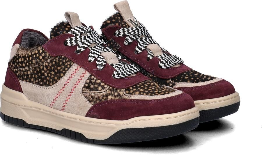 Vingino VIN825592-448 Meisjes Lage Sneakers Paars Leer Veters - Foto 3