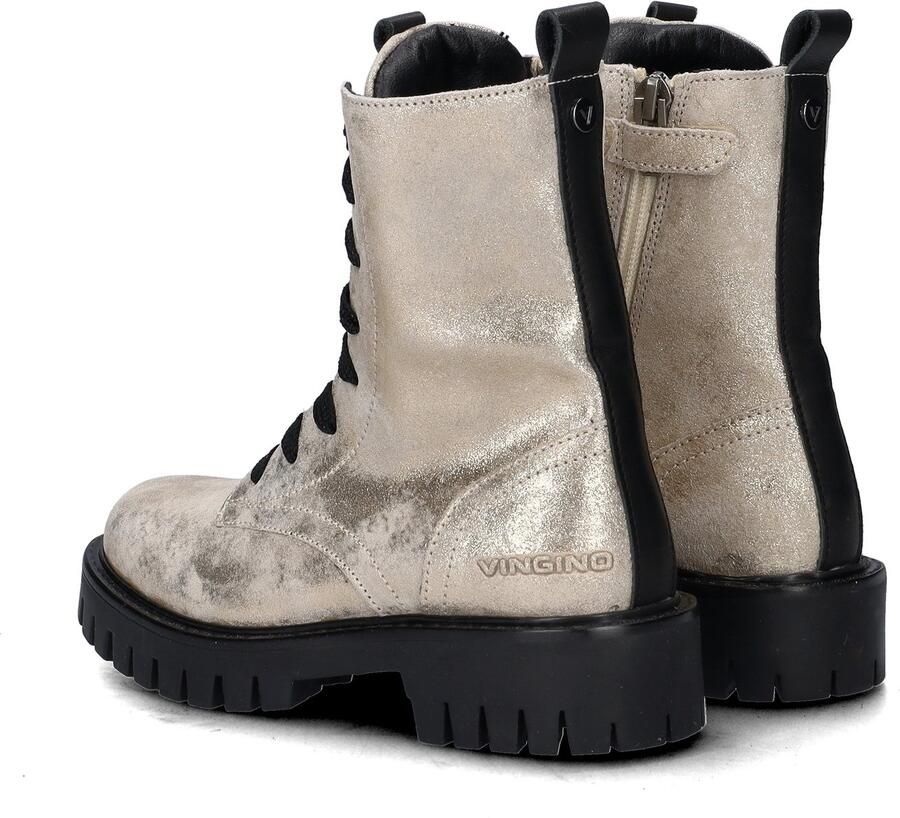 Vingino Muraina Messina suède veterboots met glitters goud - Foto 6