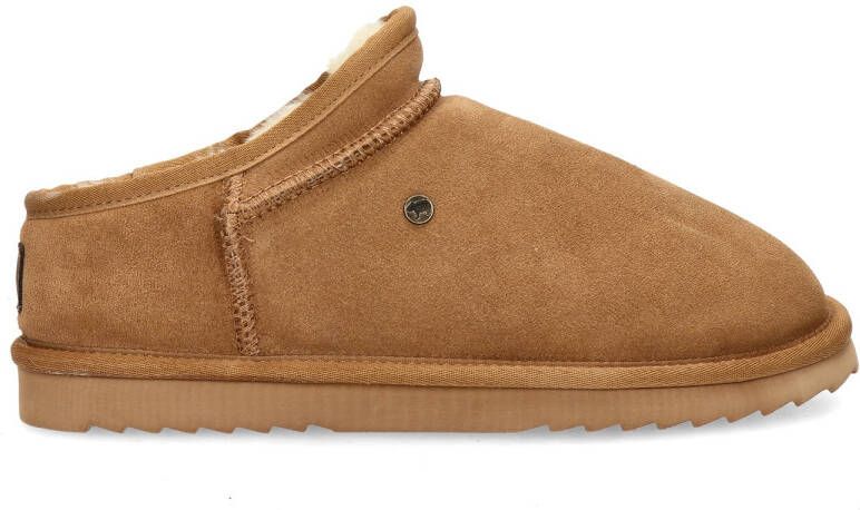 Warmbat Australia suède pantoffels cognac - Foto 2