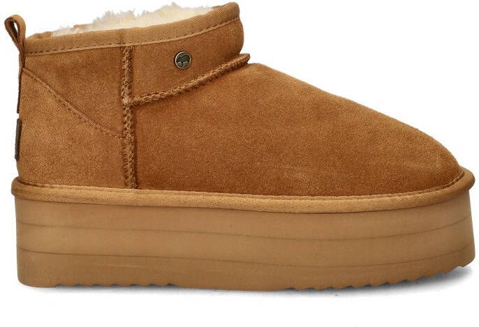 Warmbat Australia Durack Triple suède enkelboots cognac