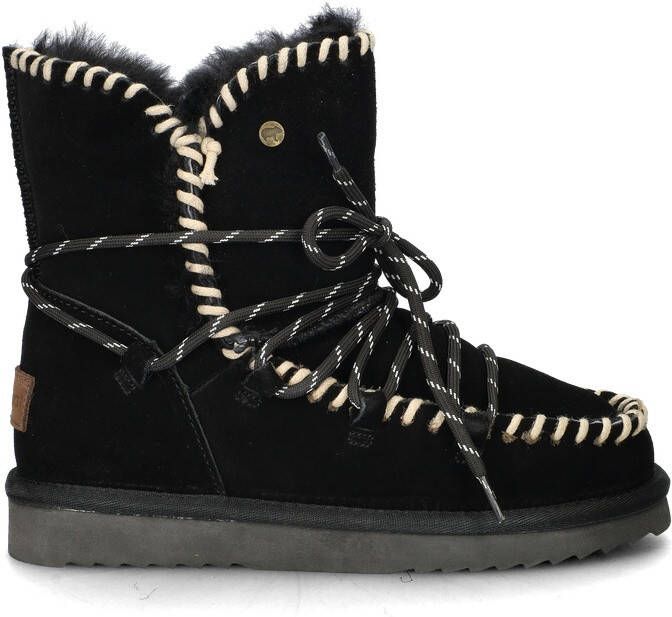 Warmbat Australia Waturra gevoerde suède enkelboots zwart - Foto 3