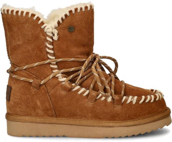 Warmbat Australia Waturra gevoerde suède enkelboots cognac