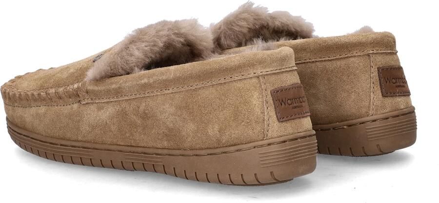 Warmbat Grizzly Men Suede Heren Sloffen Taupe Bruin - Foto 8