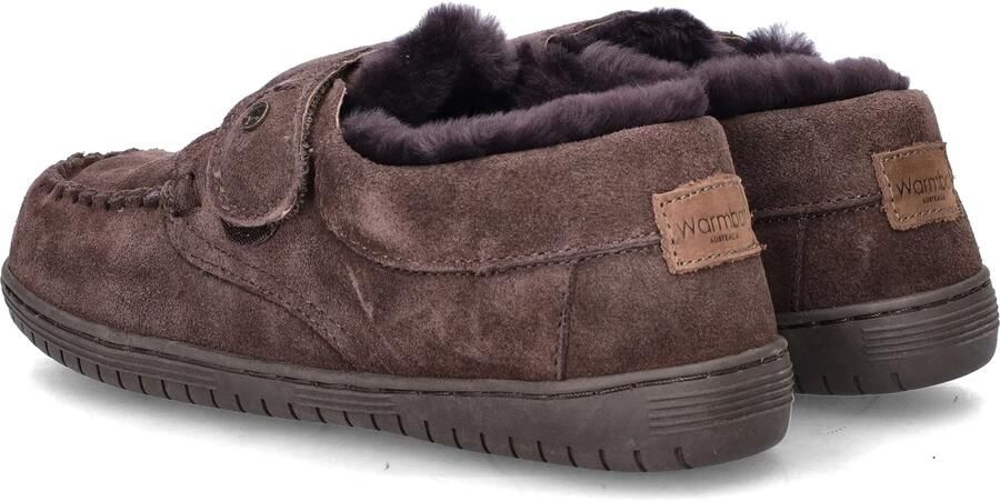 Warmbat Smithon Suede velcro Heren Sloffen Bruin - Foto 5