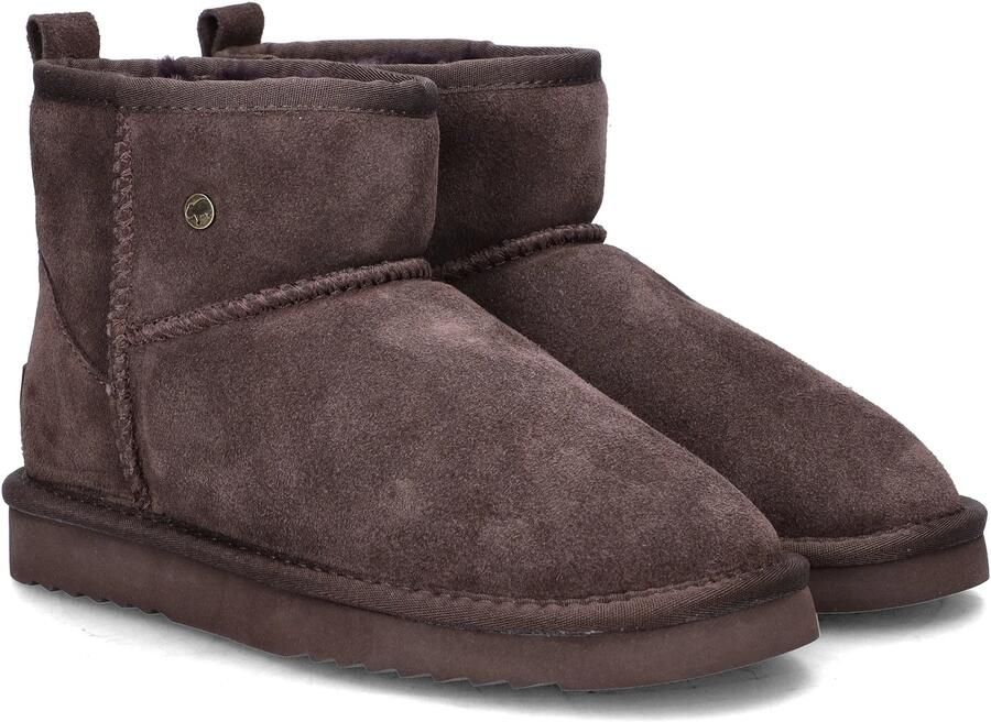 Warmbat Wallaby donkerbruine dames suède boots - Foto 2