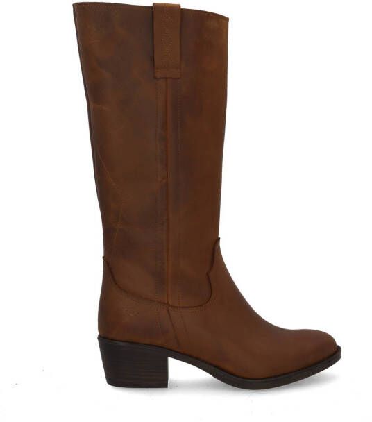 AQA Shoes A8817 Lange laarzenDames laarzen Cognac - Foto 2