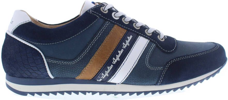 Australian Blauwe Suède Lage Sneakers Camaro Multicolor Heren - Foto 18