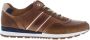 Australian Bruin Tinten Navarone Lage sneakers Leren Sneaker Heren Bruin - Thumbnail 3