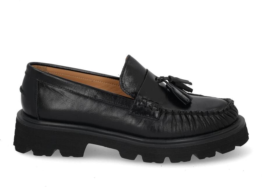Babouche Bizou-105 1 black Zwart