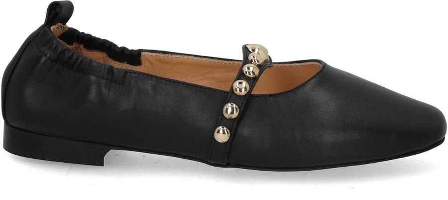 Babouche G-Dori-1 black Zwart