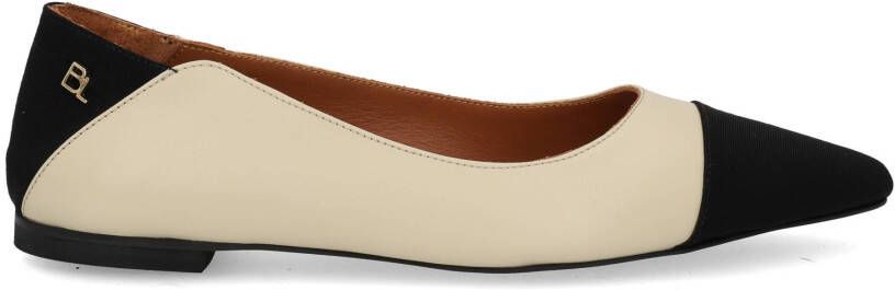 Babouche Becca 78 black light beig multi zwart