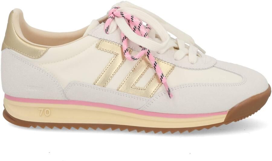 Back70 Dames Sneakers Jogger Spongy Nylon Off White - Foto 4