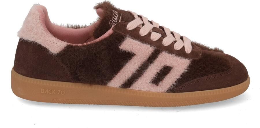 BACK70 Lage Sneakers Dames Mohair Suède Bruin - Foto 7
