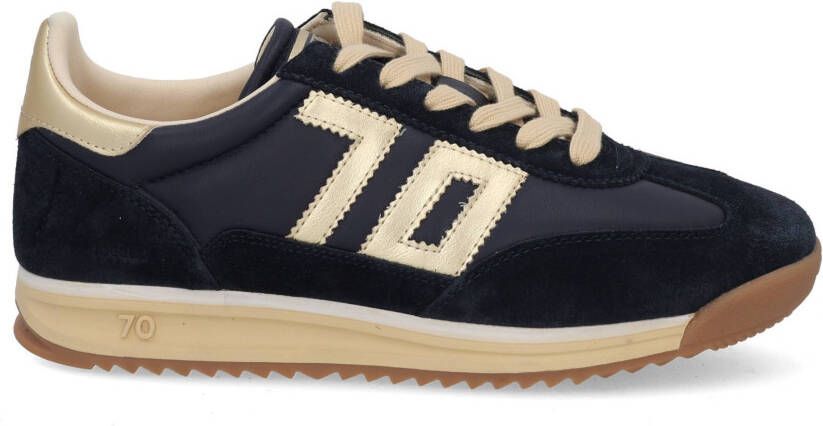 BACK70 Lage Sneakers Dames Jogger Maat: 39 Materiaal: Suède Kleur: Donkerblauw - Foto 9