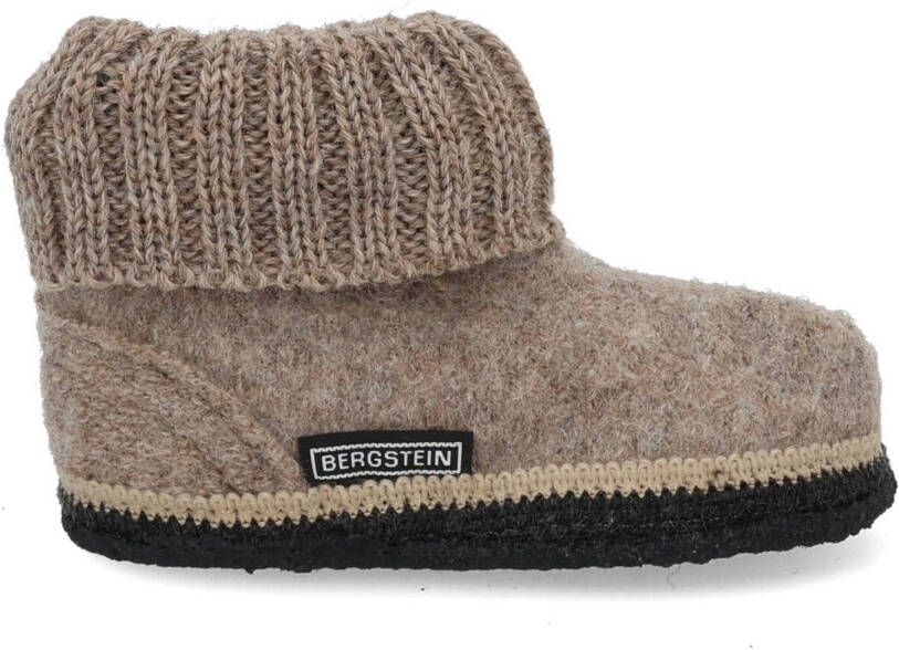Bergstein Cozy Sloffen Pantoffels voor en kinderen 100% Zuiver sc wol Beige - Foto 18