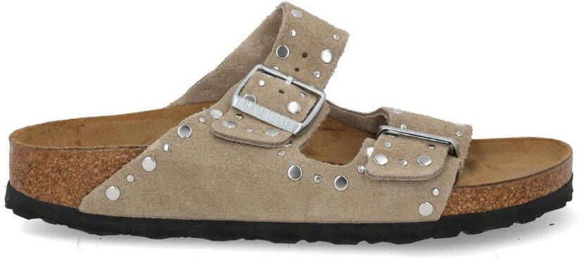 Birkenstock Arizona rivet border narrow 10 taupe