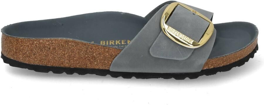 Birkenstock Madrid Big Buckle narrow 1032090 basalt g lichtblauw