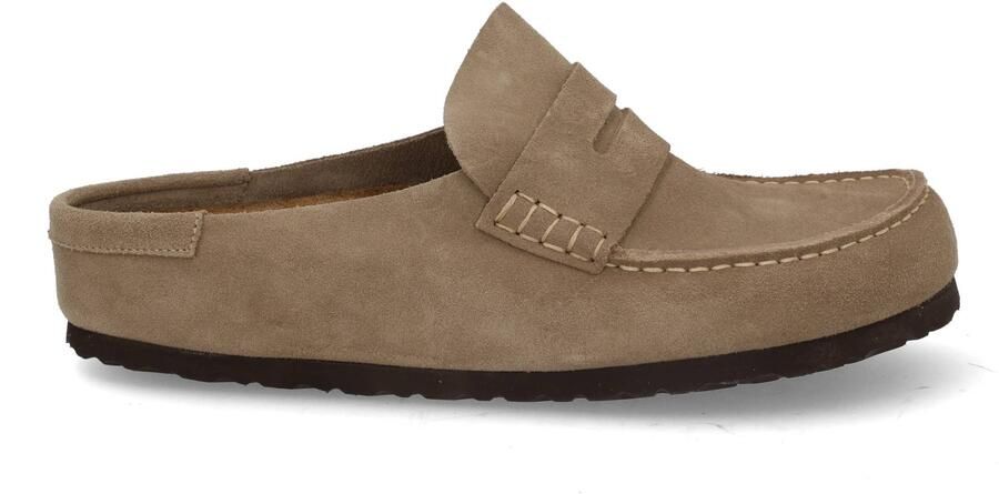 BIRKENSTOCK Instappers Naples Maat: 38 Materiaal: Suède Kleur: Beige - Foto 12