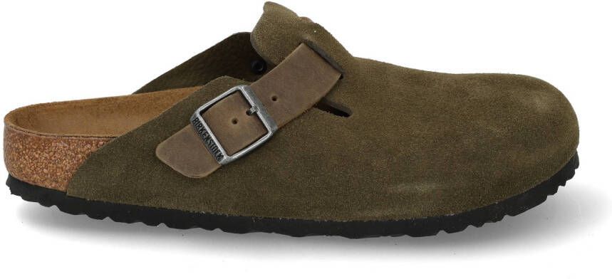 Birkenstock BOSTON SYNTHETICS Heren slippers Groen - Foto 9