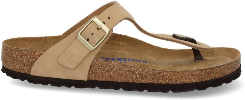 Birkenstock Gizeh soft footbed regular 101 sandcastle Beige