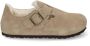Birkenstock LONDON SHEARLING SUEDE LEATHER Dames pantoffelsHeren pantoffels Taupe - Thumbnail 5