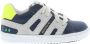 BunniesJR Bunnies JR 223322-529 Jongens Lage Sneakers Blauw Beige Leer Veters - Thumbnail 2