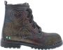 Bunnies Tess trots leren veterboots zwart multi Meisjes Leer All over print 28 - Thumbnail 2