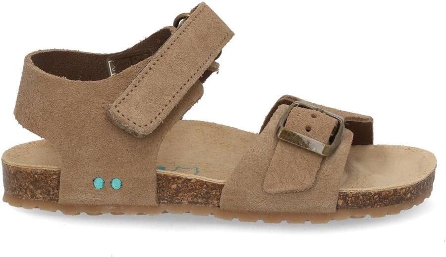 BunniesJR 226416-408 Jongens Platte Sandalen Bruin Imitatieleer Klittenband - Foto 2