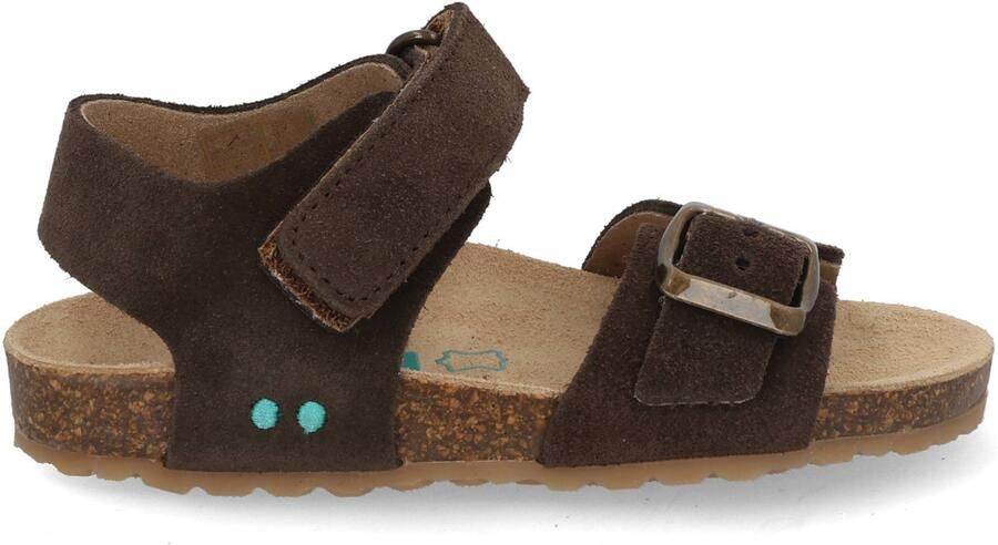 BunniesJR 226416-417 Jongens Platte Sandalen Bruin Imitatieleer Klittenband - Foto 2