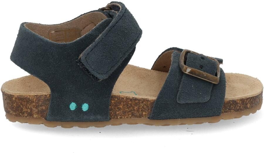 BunniesJR 226416-420 Jongens Platte Sandalen Blauw Imitatieleer Klittenband - Foto 2