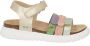 BunniesJR 225423-794 Meisjes Platte Sandalen Goud Imitatieleer Klittenband - Thumbnail 3