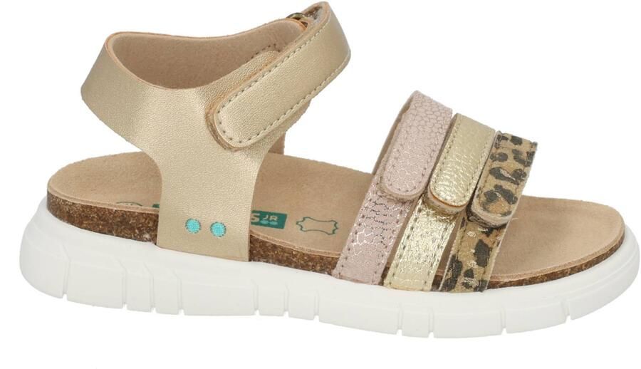 BunniesJR 226423-794 Meisjes Platte Sandalen Beige Imitatieleer Klittenband - Foto 2