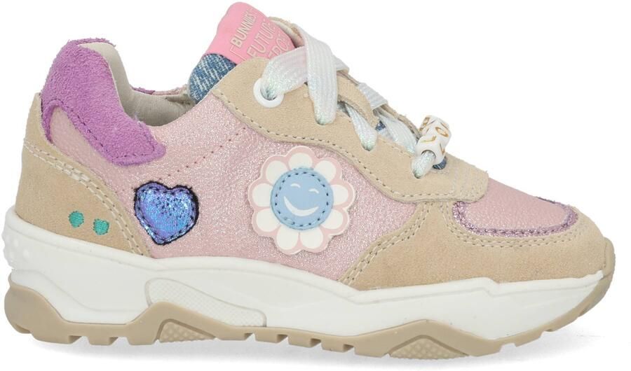 BunniesJR 226221-403 Meisjes Lage Sneakers Roze Leer Veters - Foto 2