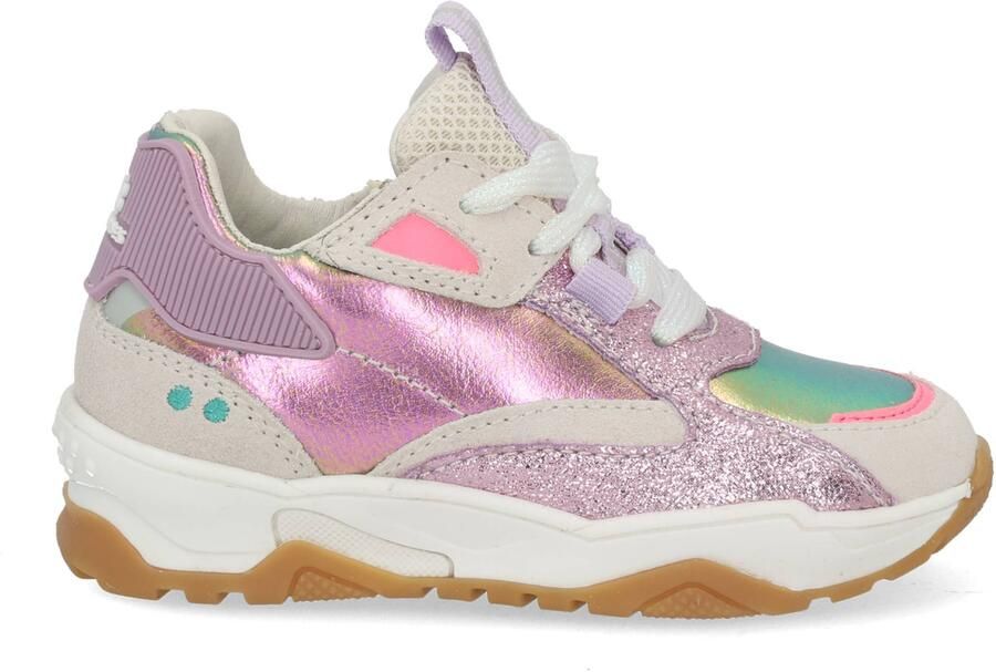 BunniesJR 226220-498 Meisjes Lage Sneakers Multicolor Leer Veters - Foto 2