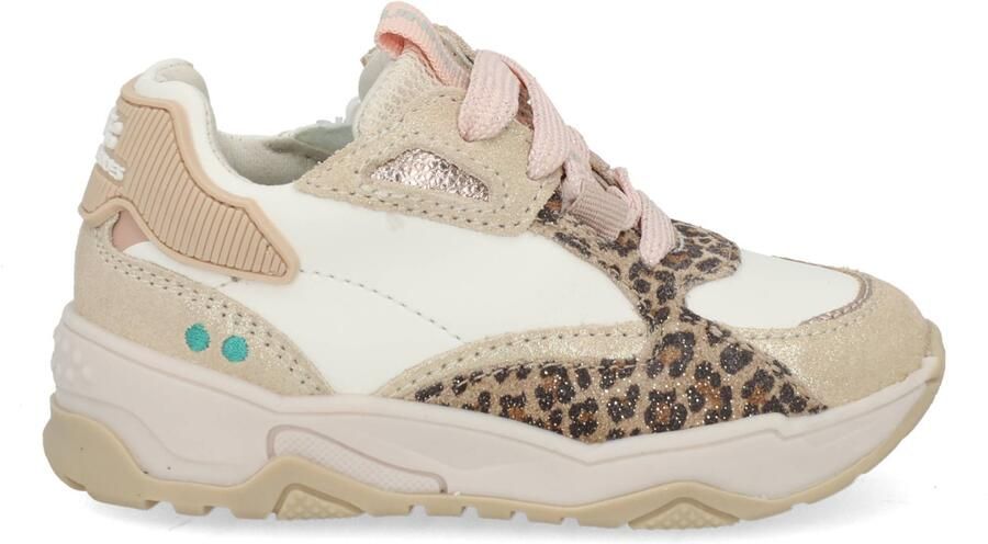 BunniesJR 226220-994 Meisjes Lage Sneakers Beige Leer Veters - Foto 2