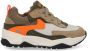 BunniesJR 225877-408 Jongens Lage Sneakers Oranje Leer Veters - Thumbnail 2