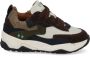 BunniesJR 225877-417 Jongens Lage Sneakers Bruin Leer Veters - Thumbnail 2